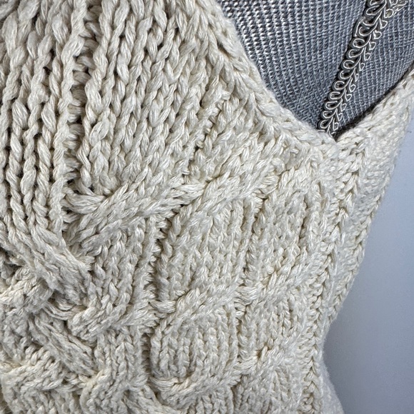 Anthropologie Cream Knit/Layered Top - Picture 13 of 16